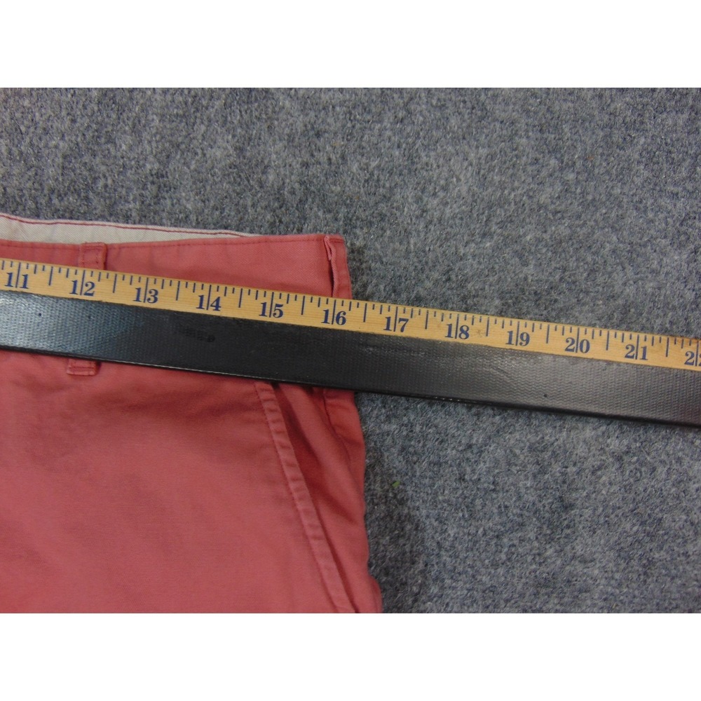 Bills Khakis Pants Mens 34x31 Red Chino Straight Fit Flat Front Made in USA - Picture 7 of 10